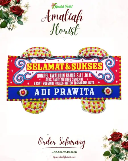 Papan Bunga Ucapan Selamat Wonomlati